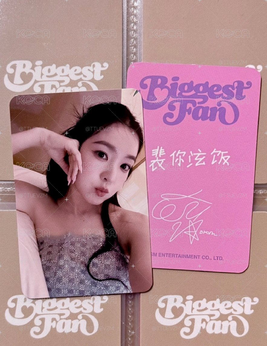IRENE 熊寶北京簽售卡 中文卡背