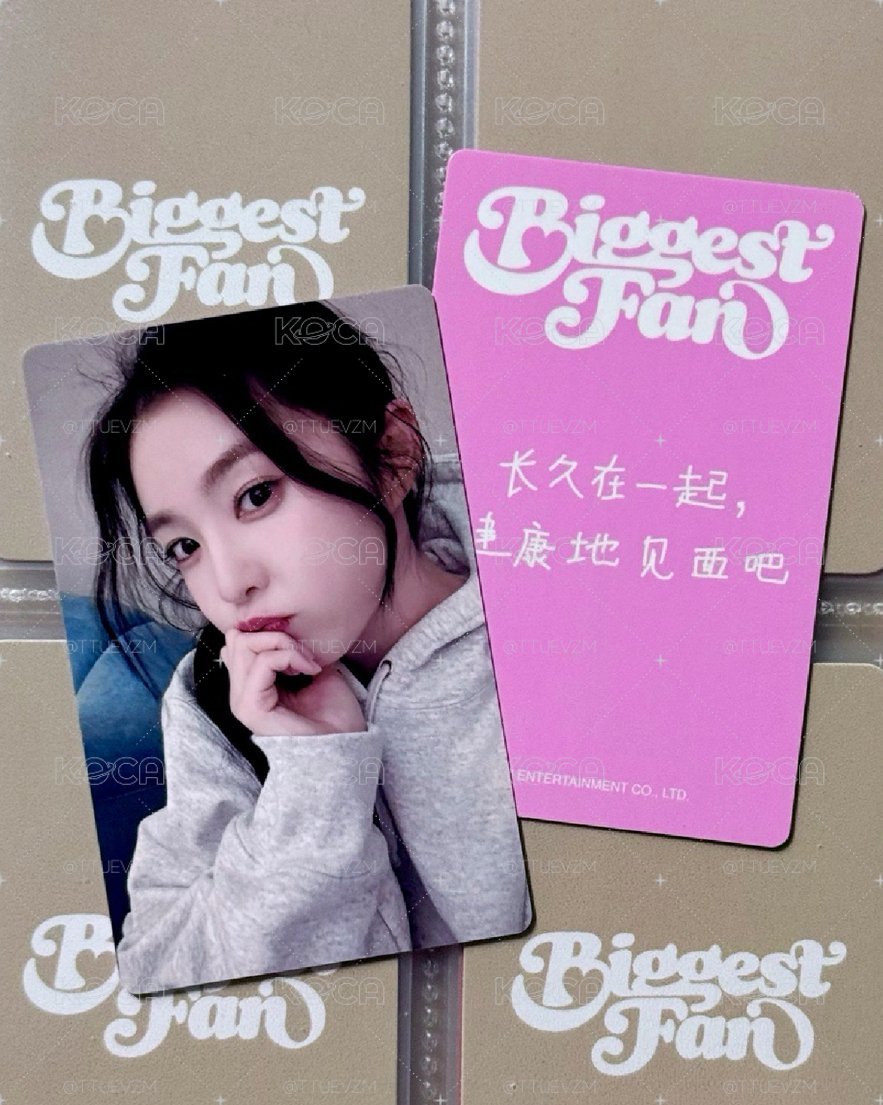 IRENE 小芒線上簽售卡 中文卡背