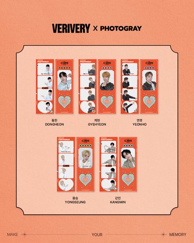 VERIVERY CONFETTI X Photogray 人生四格卡 代印 