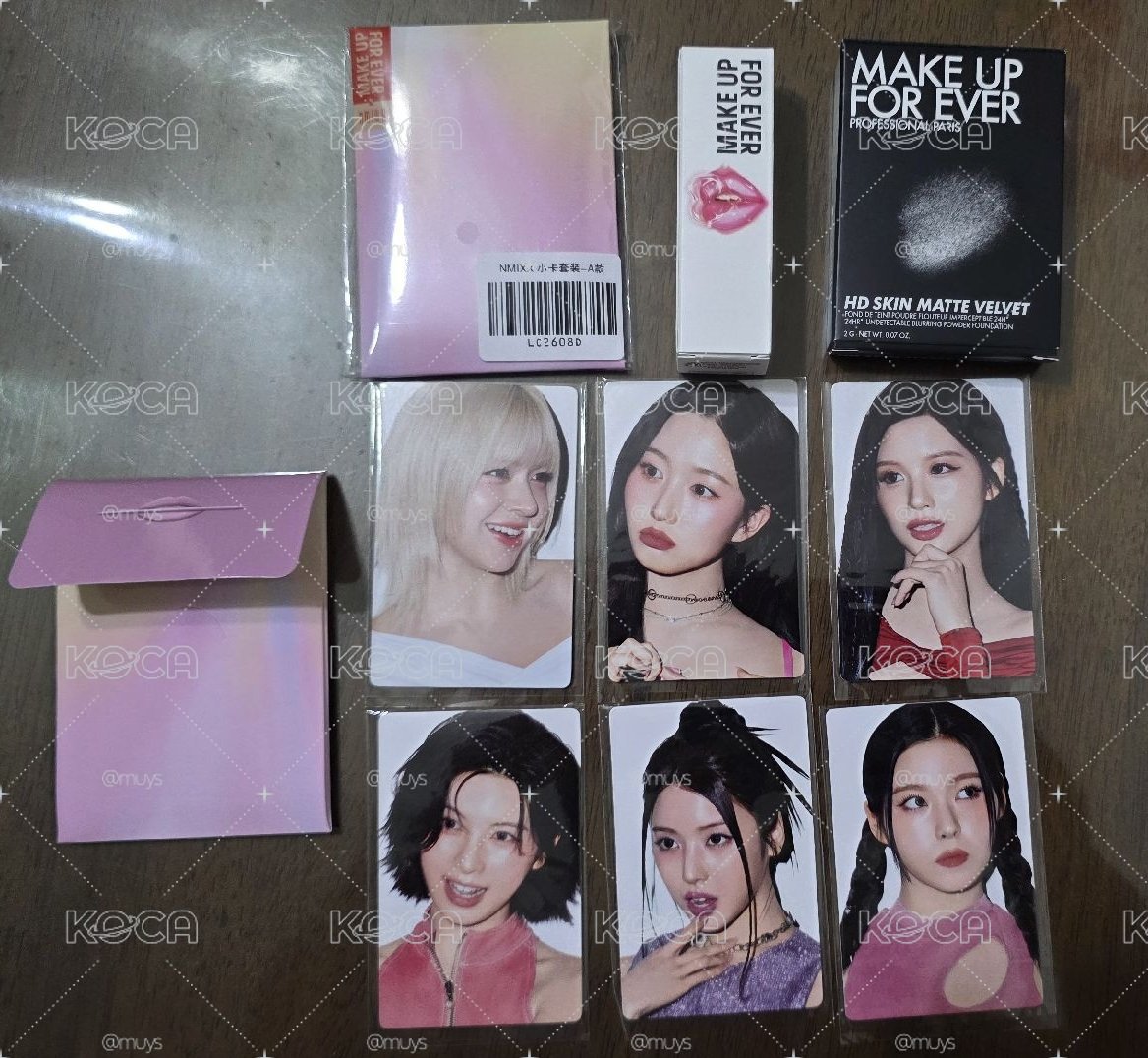MAKE UP FOR EVER 潤唇膏808 含一套小卡、贈品粉餅 
