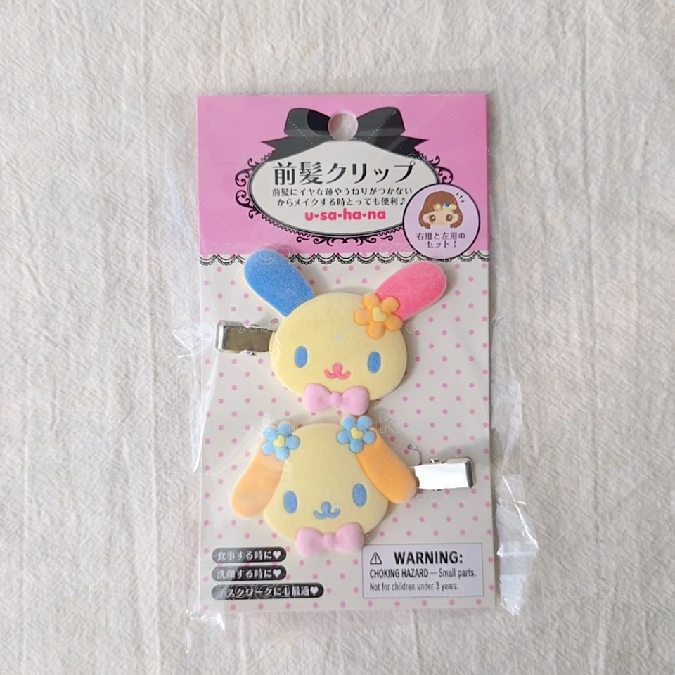 日本三麗鷗 花小兔植絨髮夾