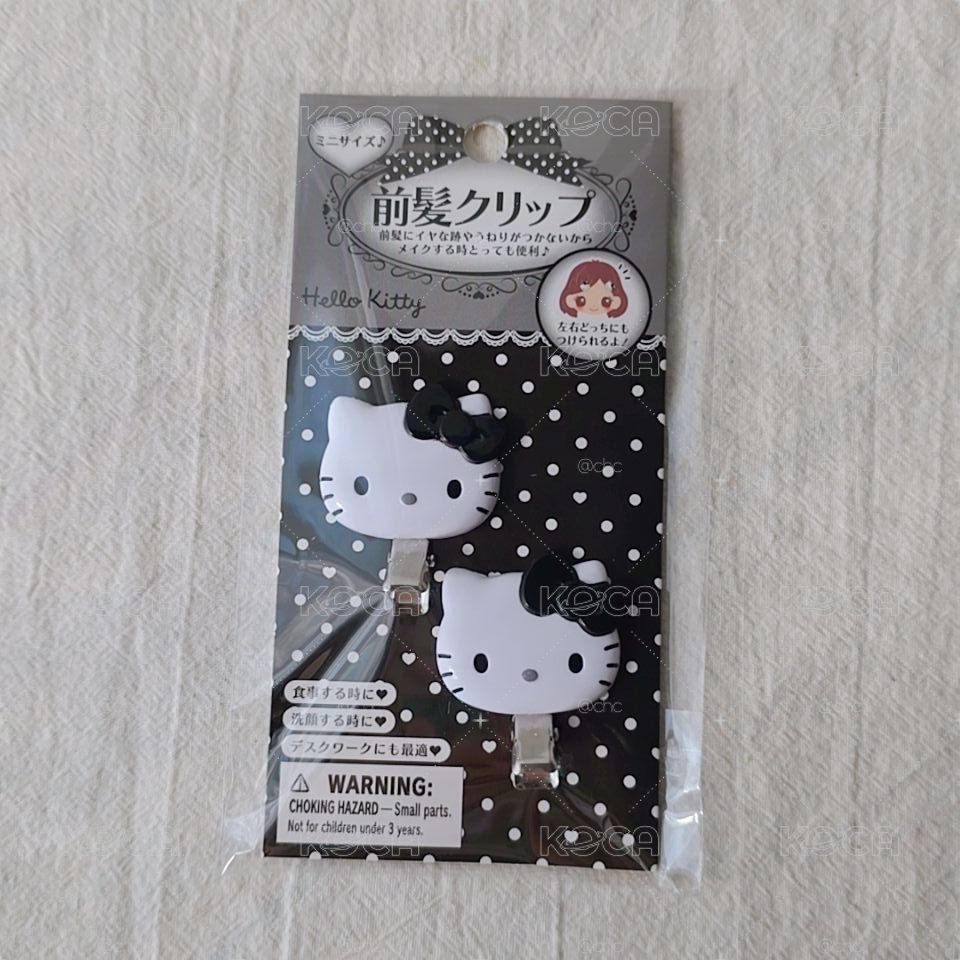 Kitty黑白點點髮夾