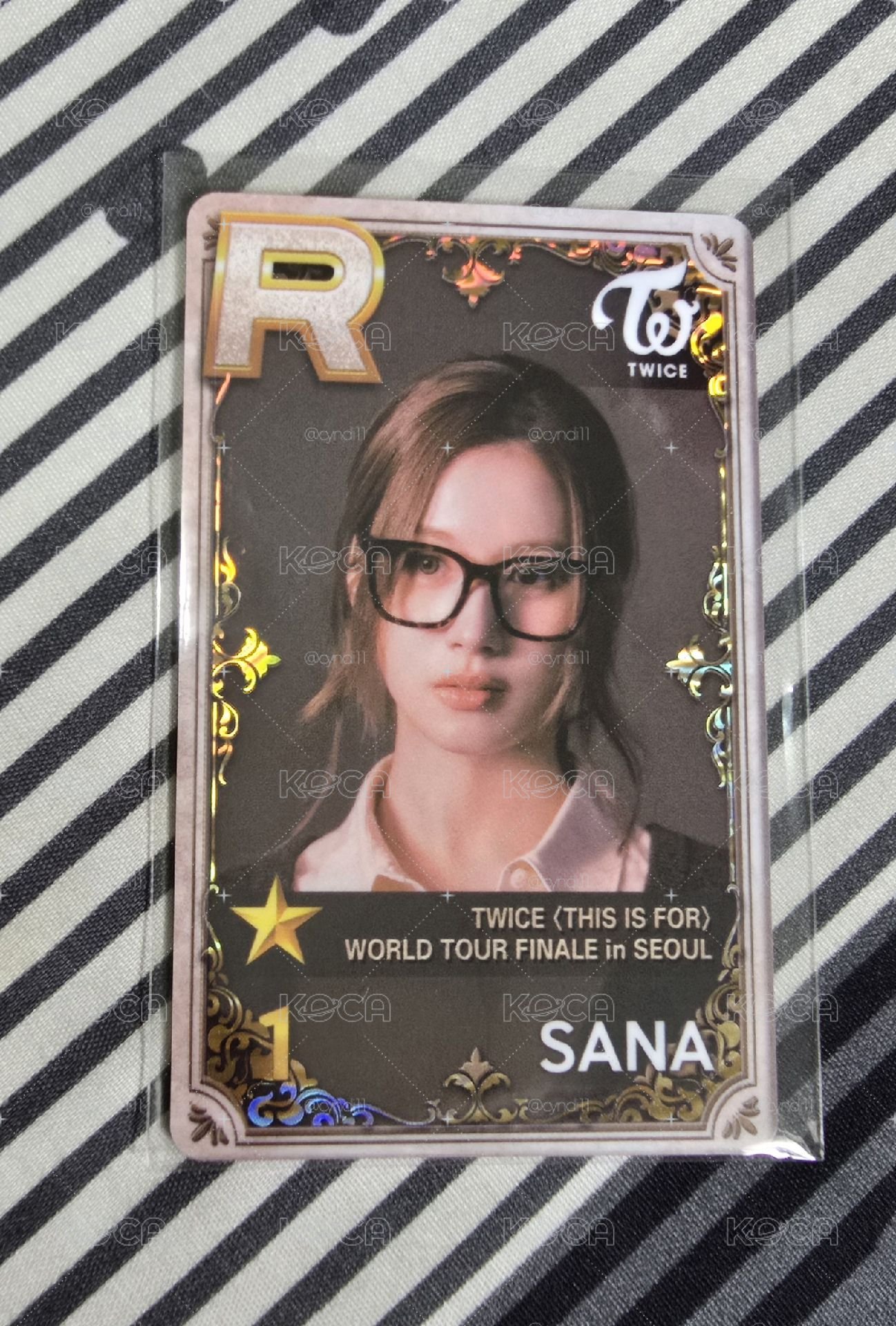 sana 首爾安可遊戲卡 需帶髮圈才出