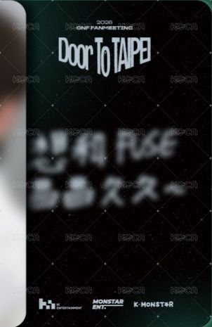 2026台北飯咪 13:00場次 Entry card / venue-limited card  Back