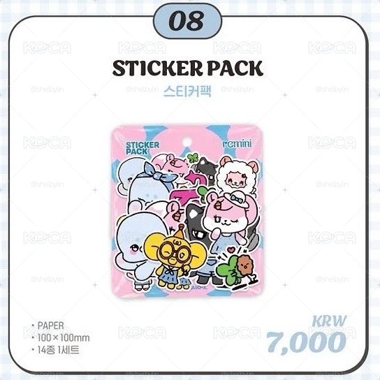 【預購免二補】RESCENE Remini OfficialMerchandise 貼紙包