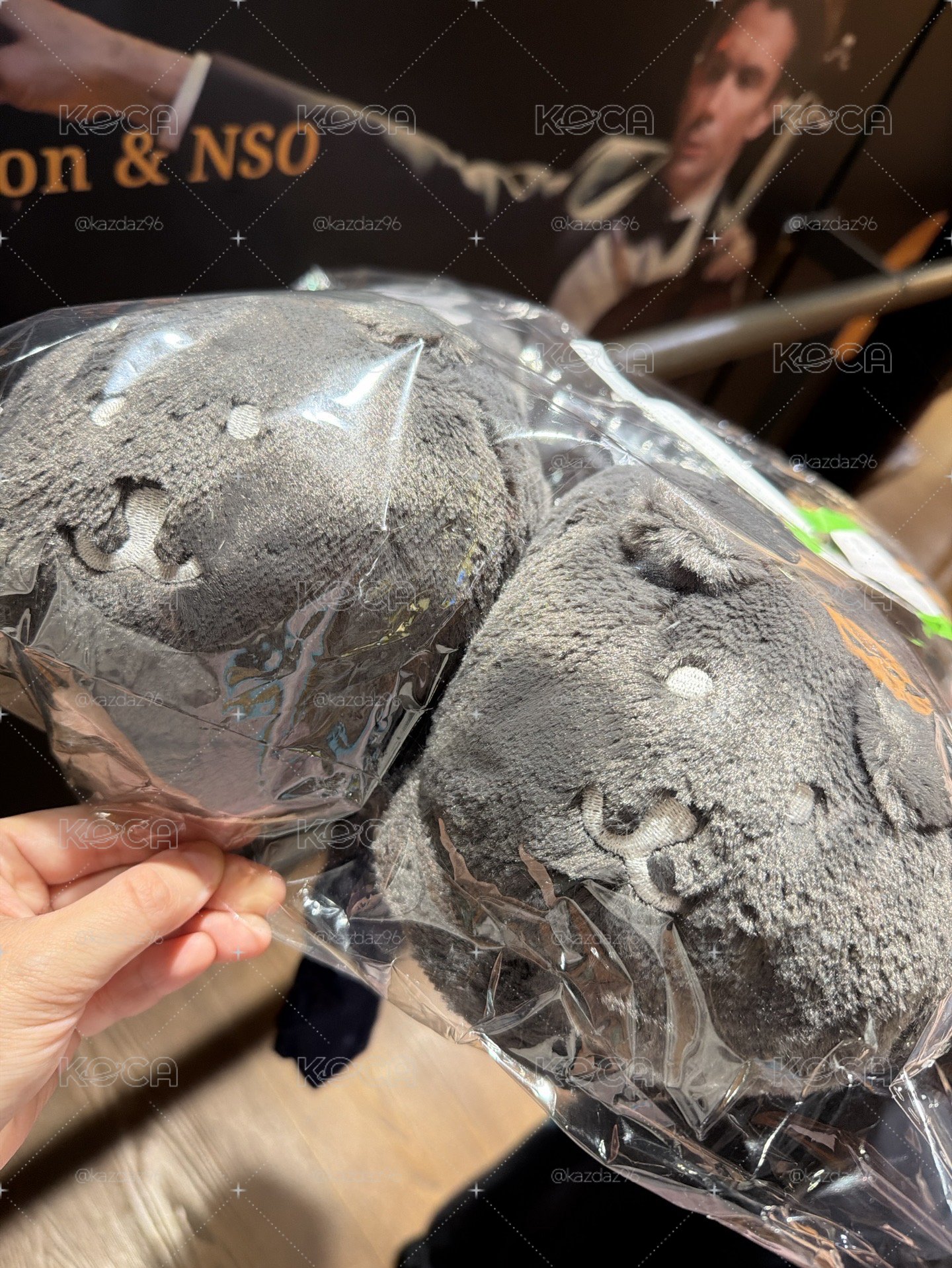 自嘲熊黑色一番賞C賞拖鞋全新未拆！