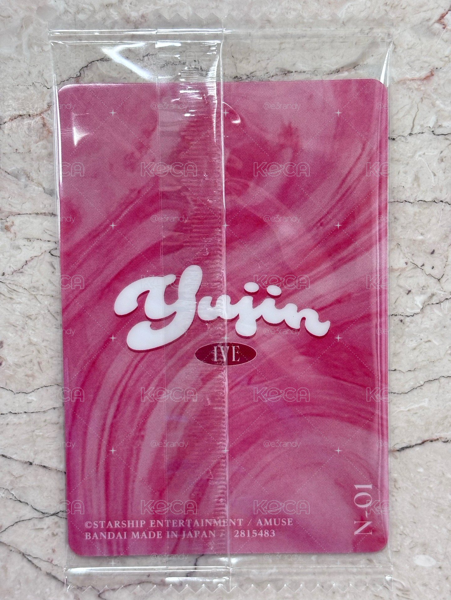 安俞真 Anyujin IVE 2026 日本萬代威化餅卡片系列 第二彈 隨機卡 N-01