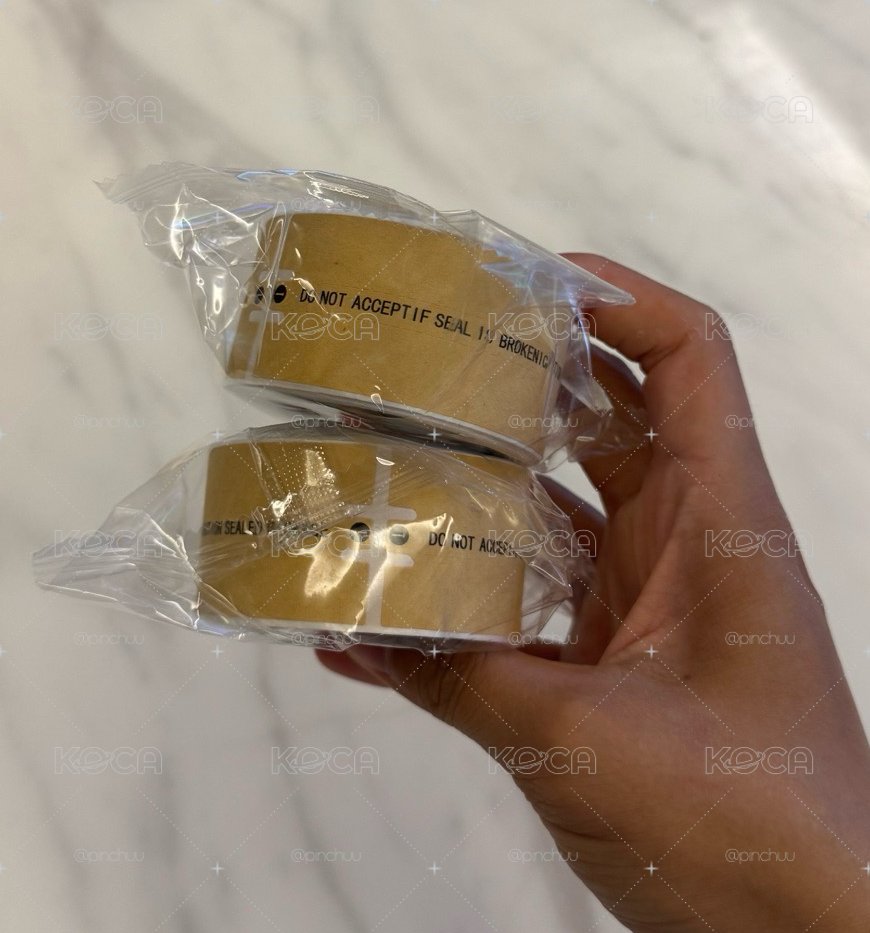 牛皮紙封條封口貼（一卷100貼）