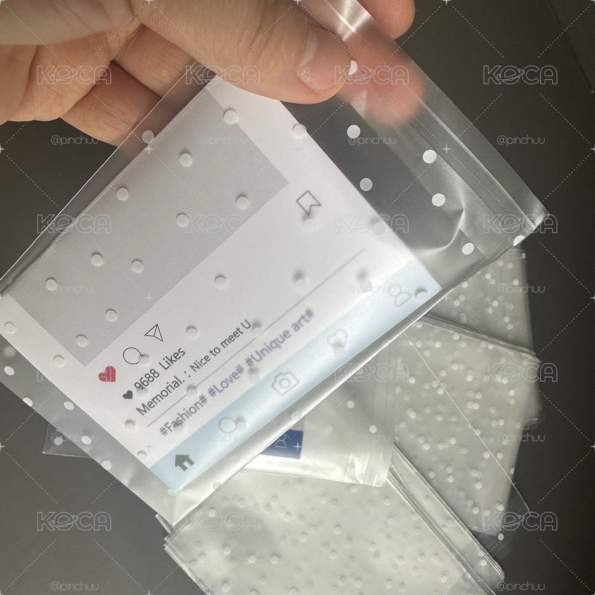 白色波點自黏袋（50個）
