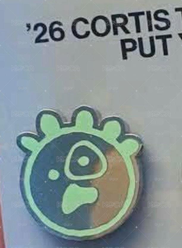 全新 綠球球徽章