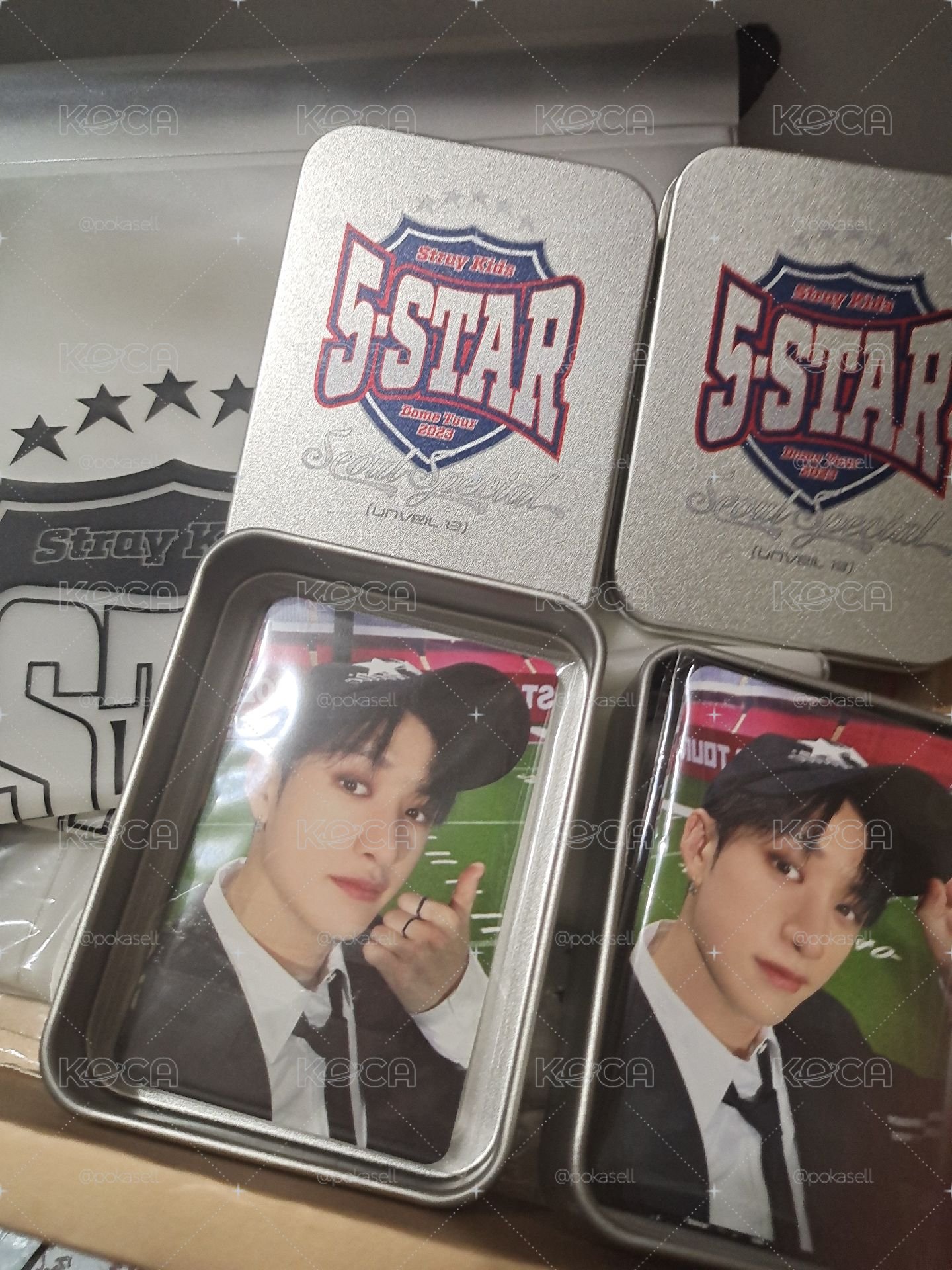 skz 首爾場 粽卡 含背包和錫盒 八張卡