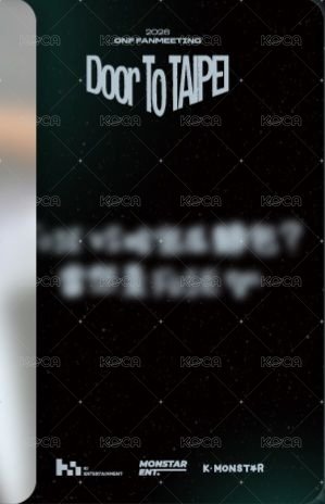 2026台北飯咪 19:00場次 入場卡 / 場限卡  背面