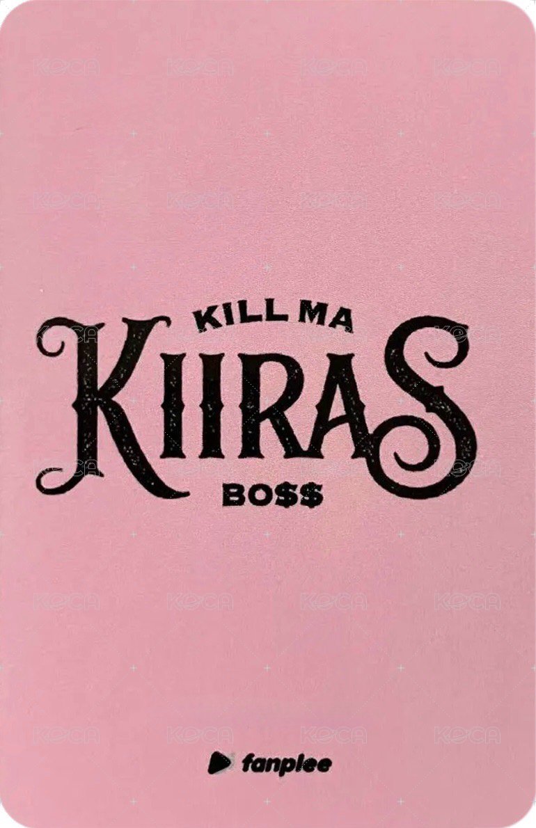 KILL MA BO$$ fp 線上2.0 簽售卡  背面