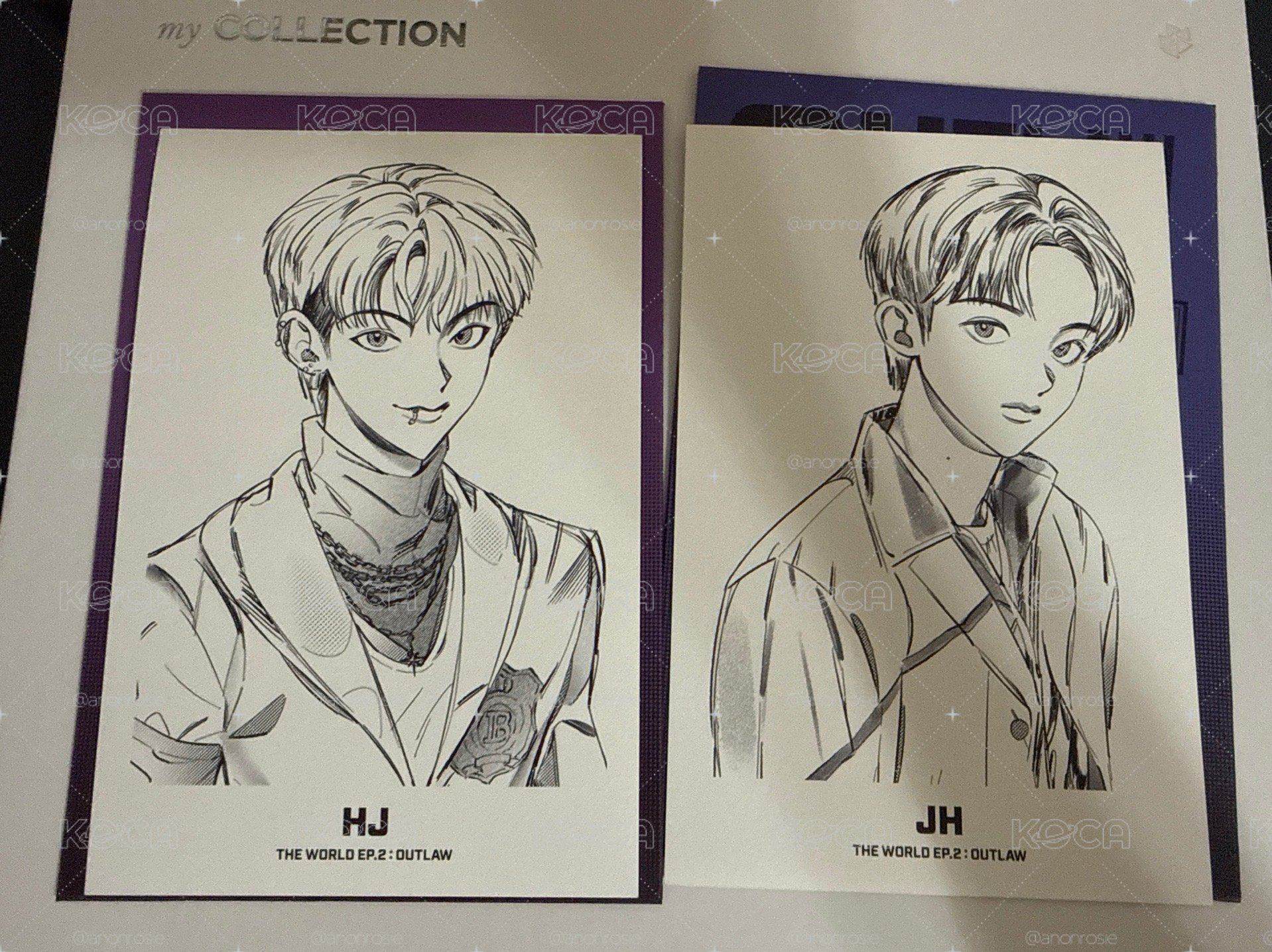 ATEEZ Outlaw 明信片 