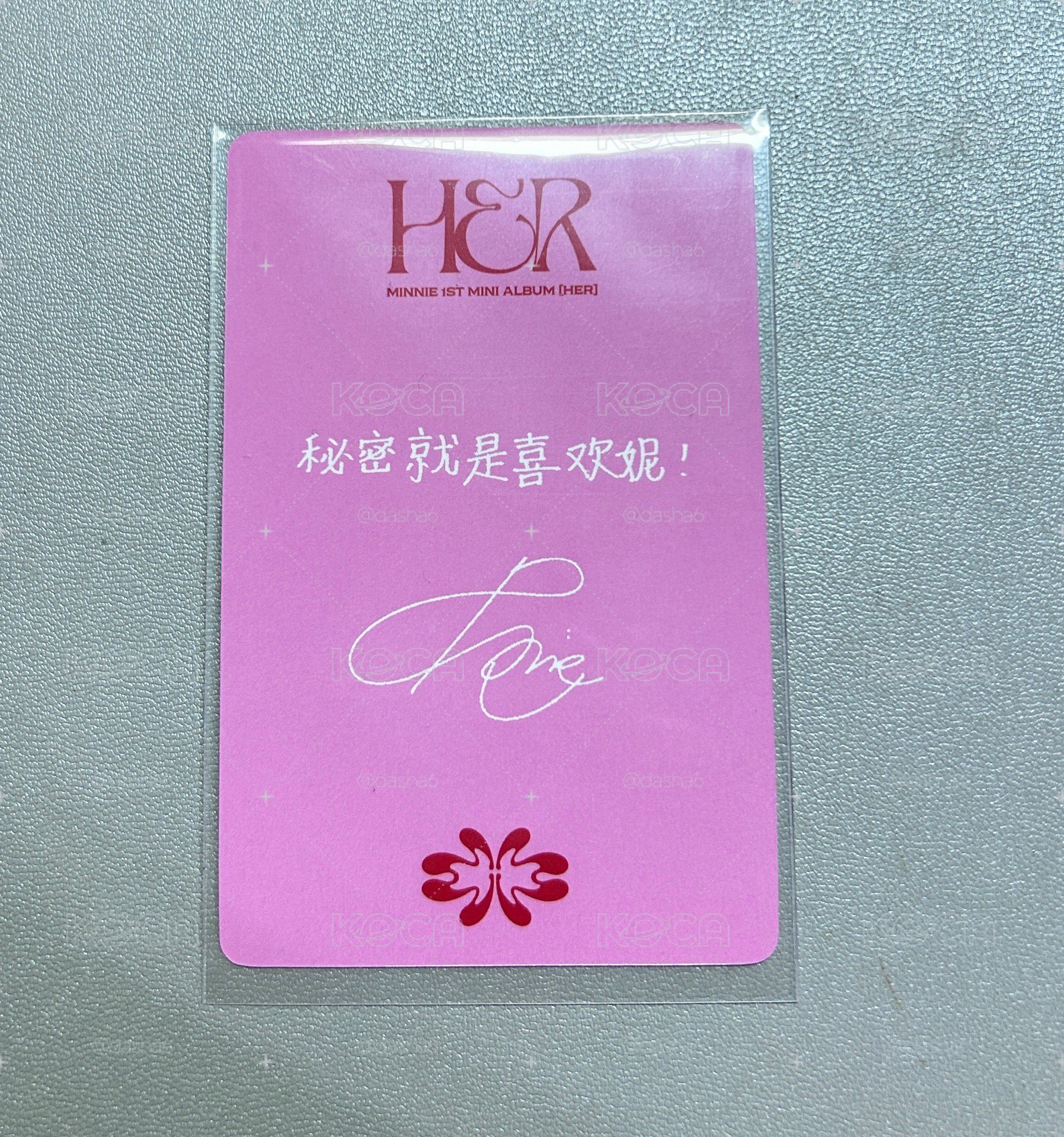 米妮solo京東中文卡背