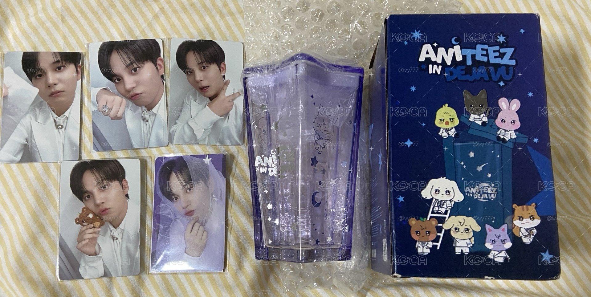現貨在韓)Ateez ANITEEZ IN Deja Vu 潤鍾星星水杯含卡 9月中後旬出貨