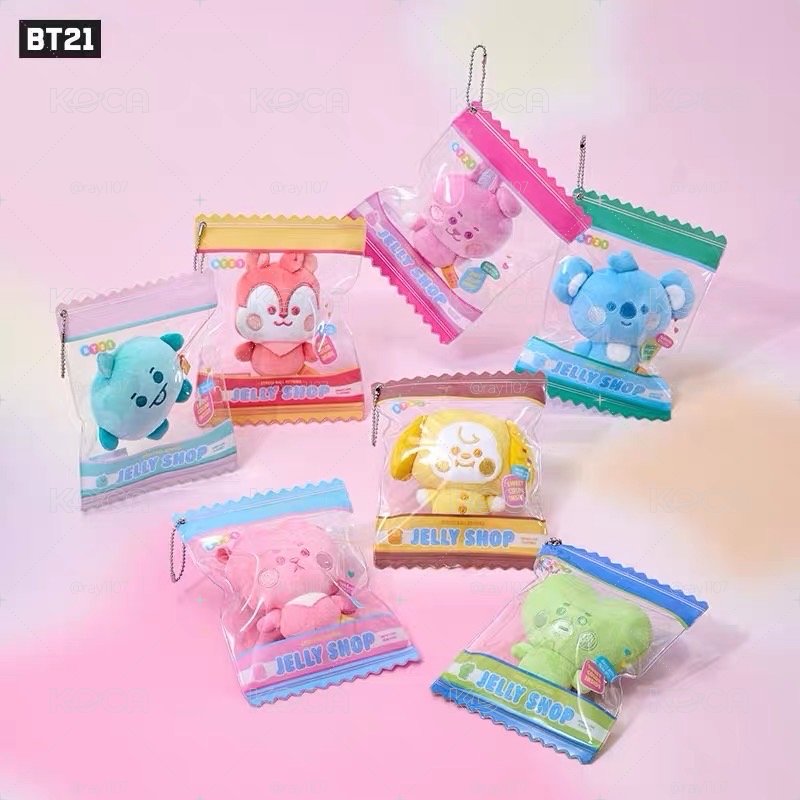 [預購］BT21軟糖系列 - 解壓玩偶鑰匙扣
