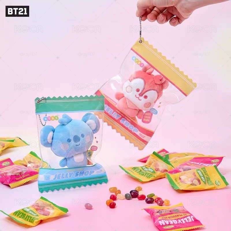[預購］BT21軟糖系列 - 解壓玩偶鑰匙扣