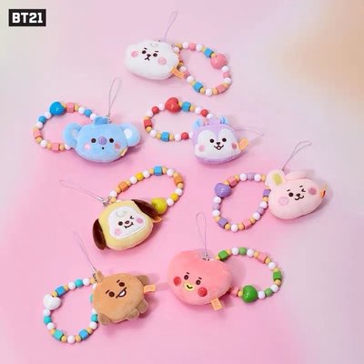 [預購］BT21軟糖系列 - 解壓玩偶鑰匙扣