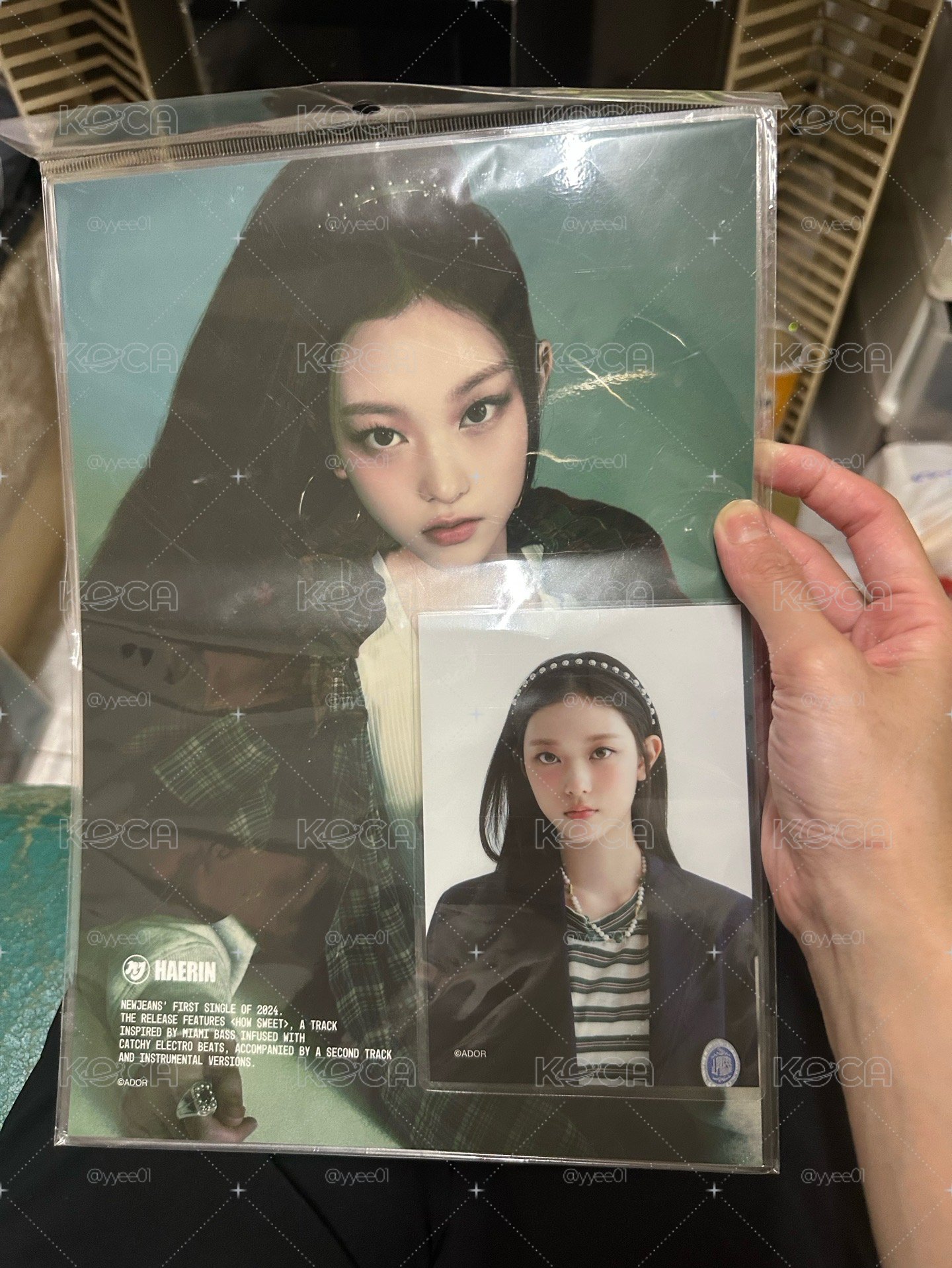 NewJeans  haerin墊板+團封雜誌