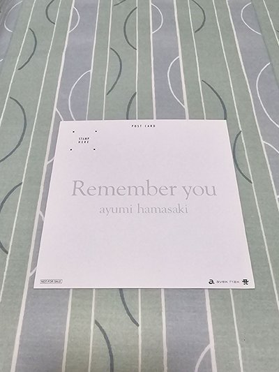 Remember you 台版特典 明信片 
