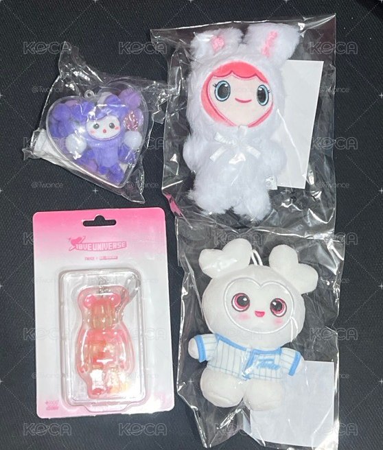 多棒球娃+暴力熊（含卡）+紗愛心殼+桃兔娃