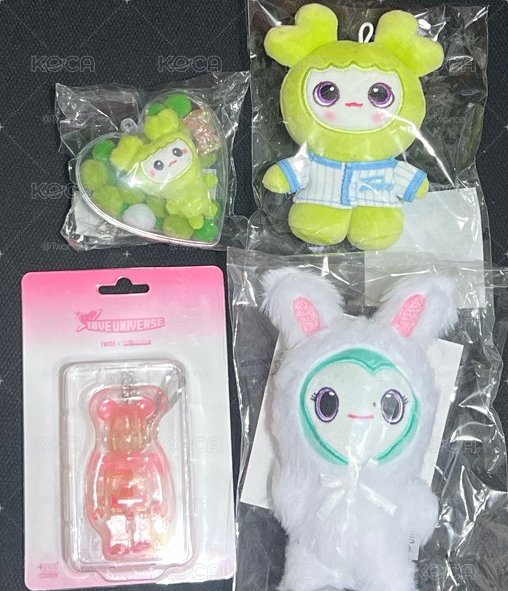定棒球娃+暴力熊（含卡）+南兔娃+定愛心殼