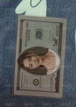 Dahyun lovelution專輯鈔票貼紙