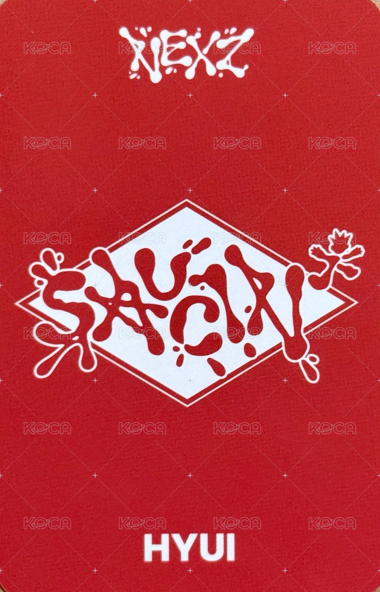 SAUCIN’ 專輯卡 NEXZOO ver. 娃卡 背面