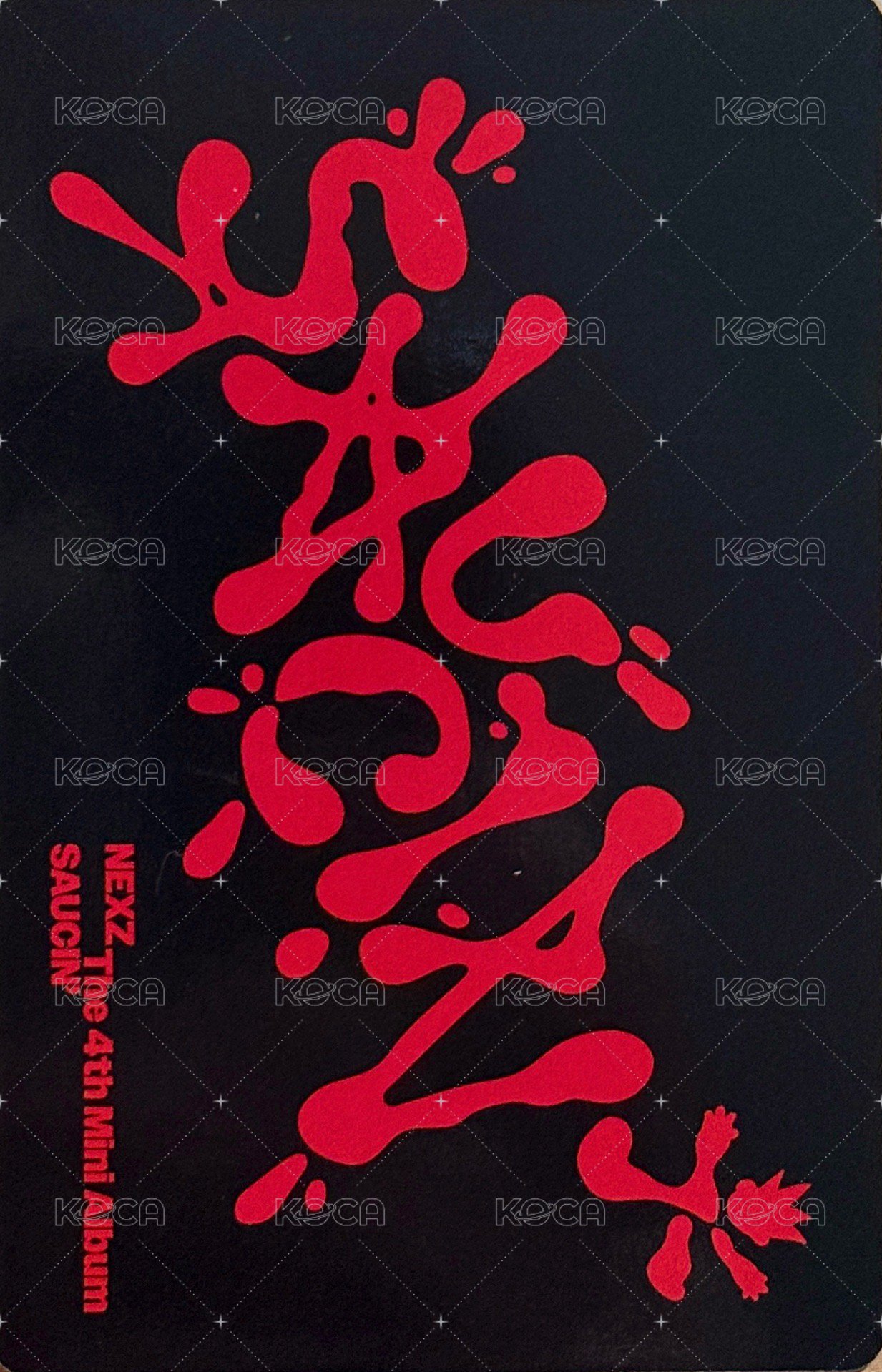 SAUCIN’ 專輯卡 BLACK STICKER ver. 背面