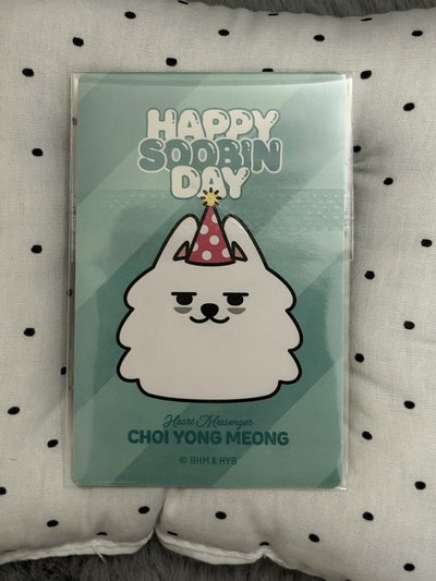 秀彬生日禮 卡+娃 整組