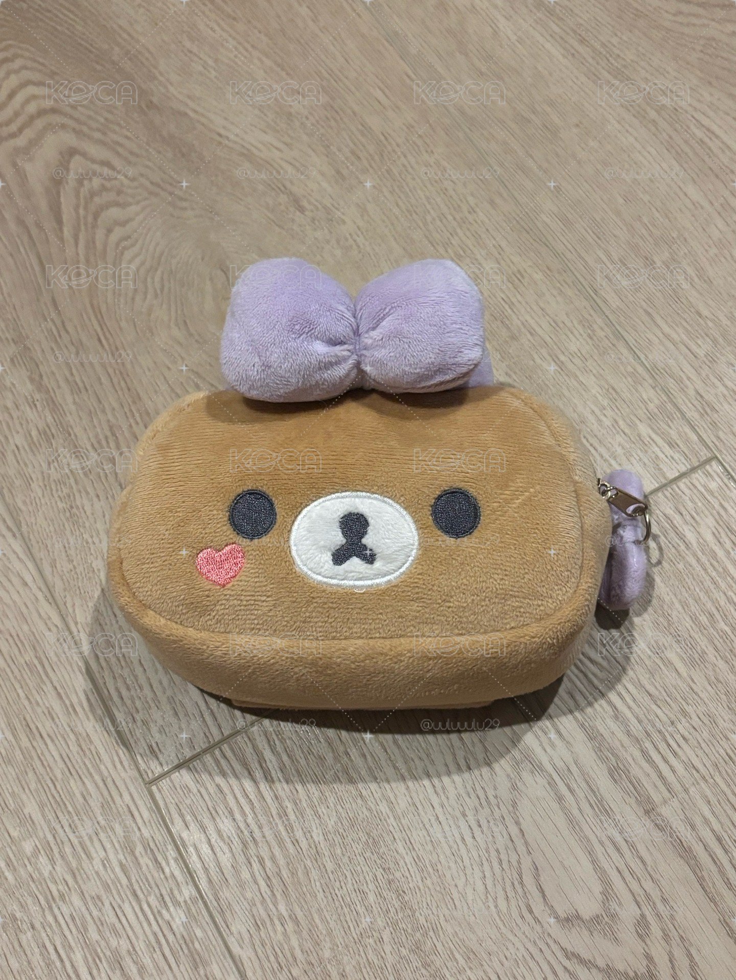 （保留中）愛漂亮化妝系列 茶小熊大臉化妝包
