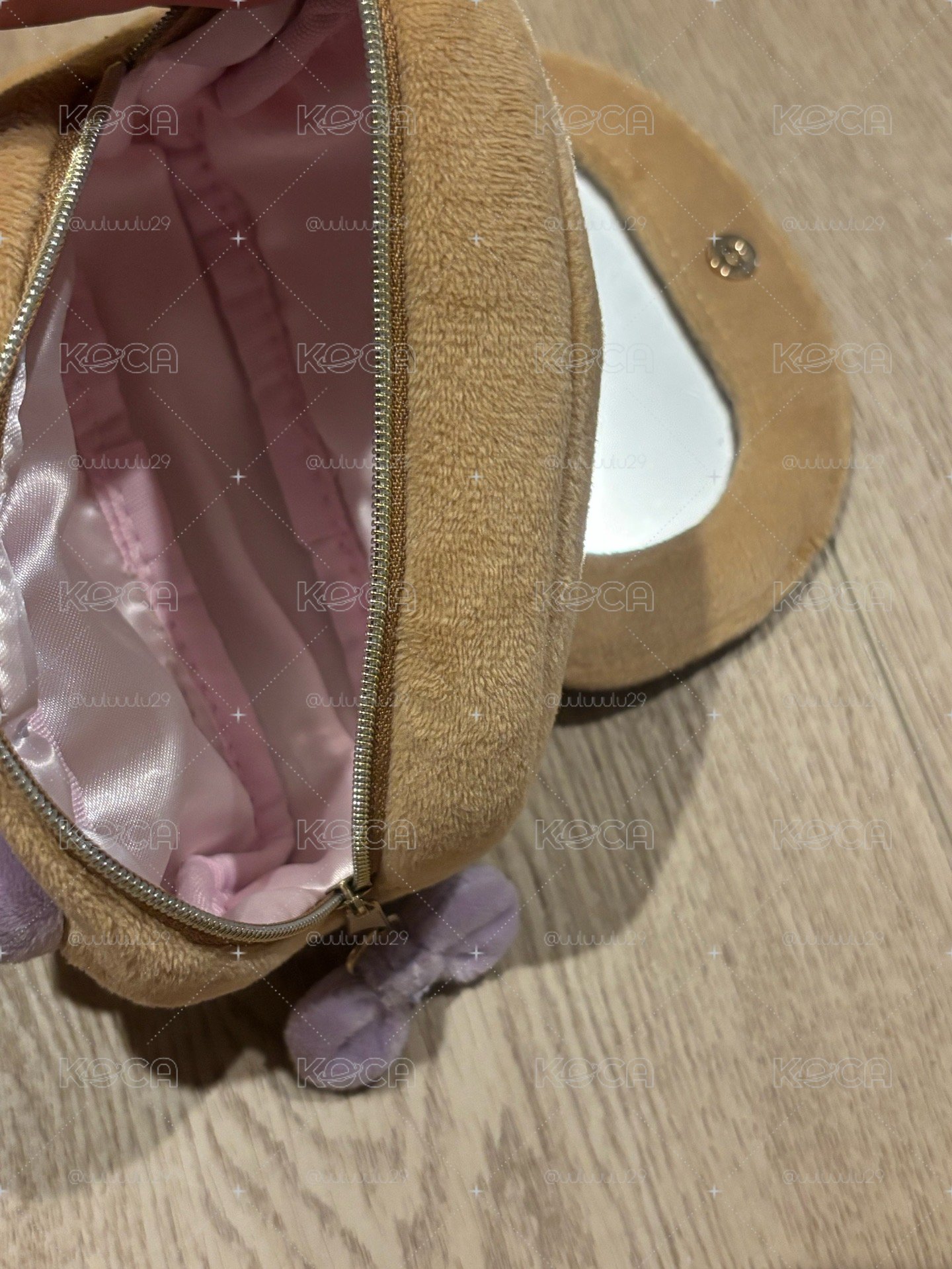 愛漂亮化妝系列 茶小熊大臉化妝包
