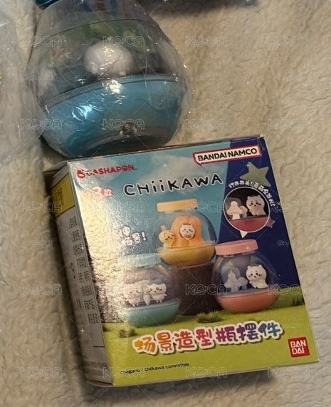 萬代扭蛋 擺飾 友情藍緞帶 場景造型擺件 瓶中公仔 小八 吉伊