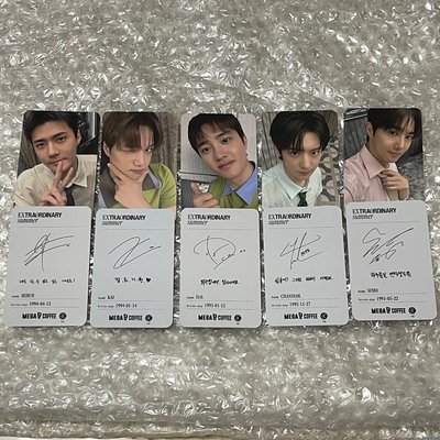 EXO Mega coffee 代言小卡
