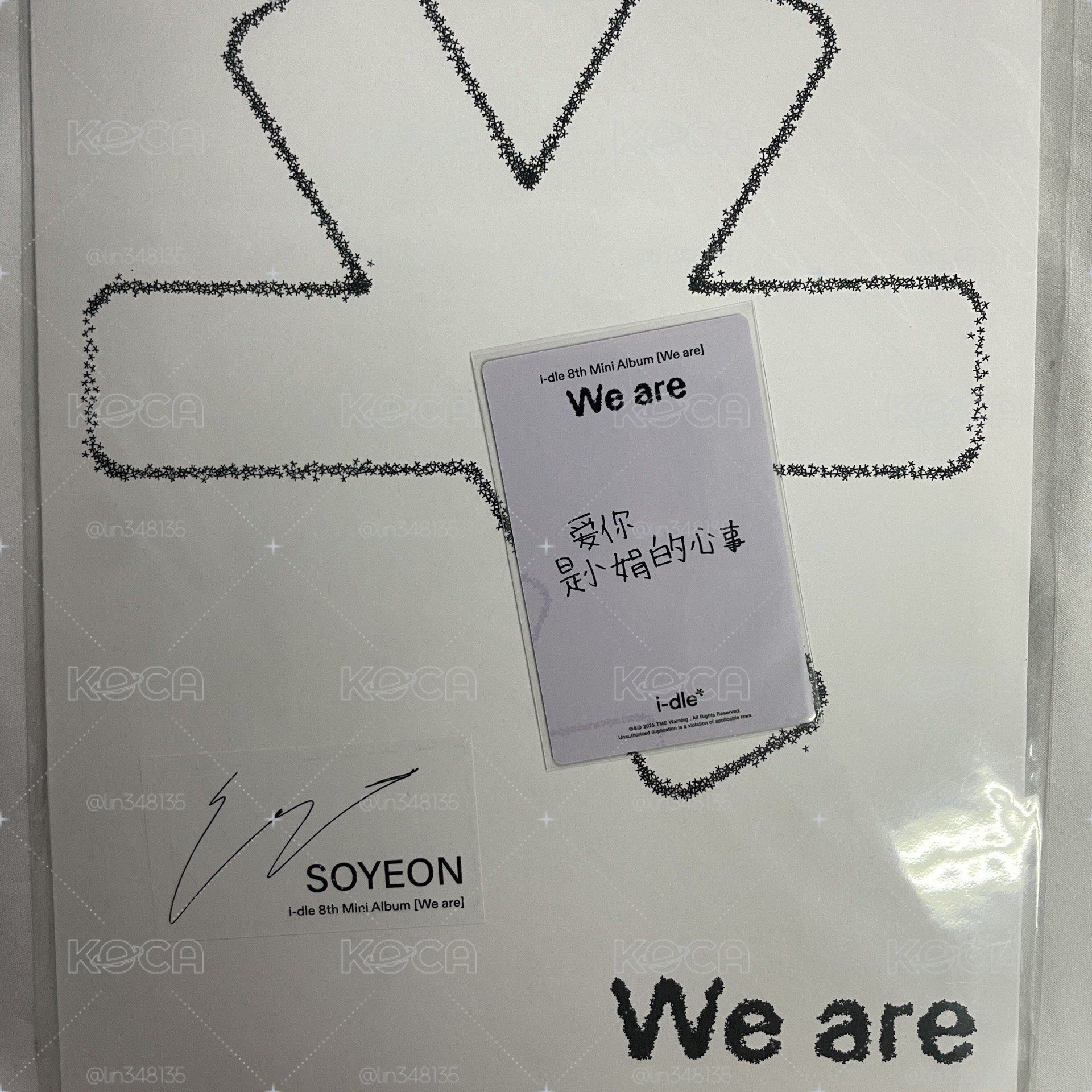 小娟 We are QQ音樂資料帶 中文卡背