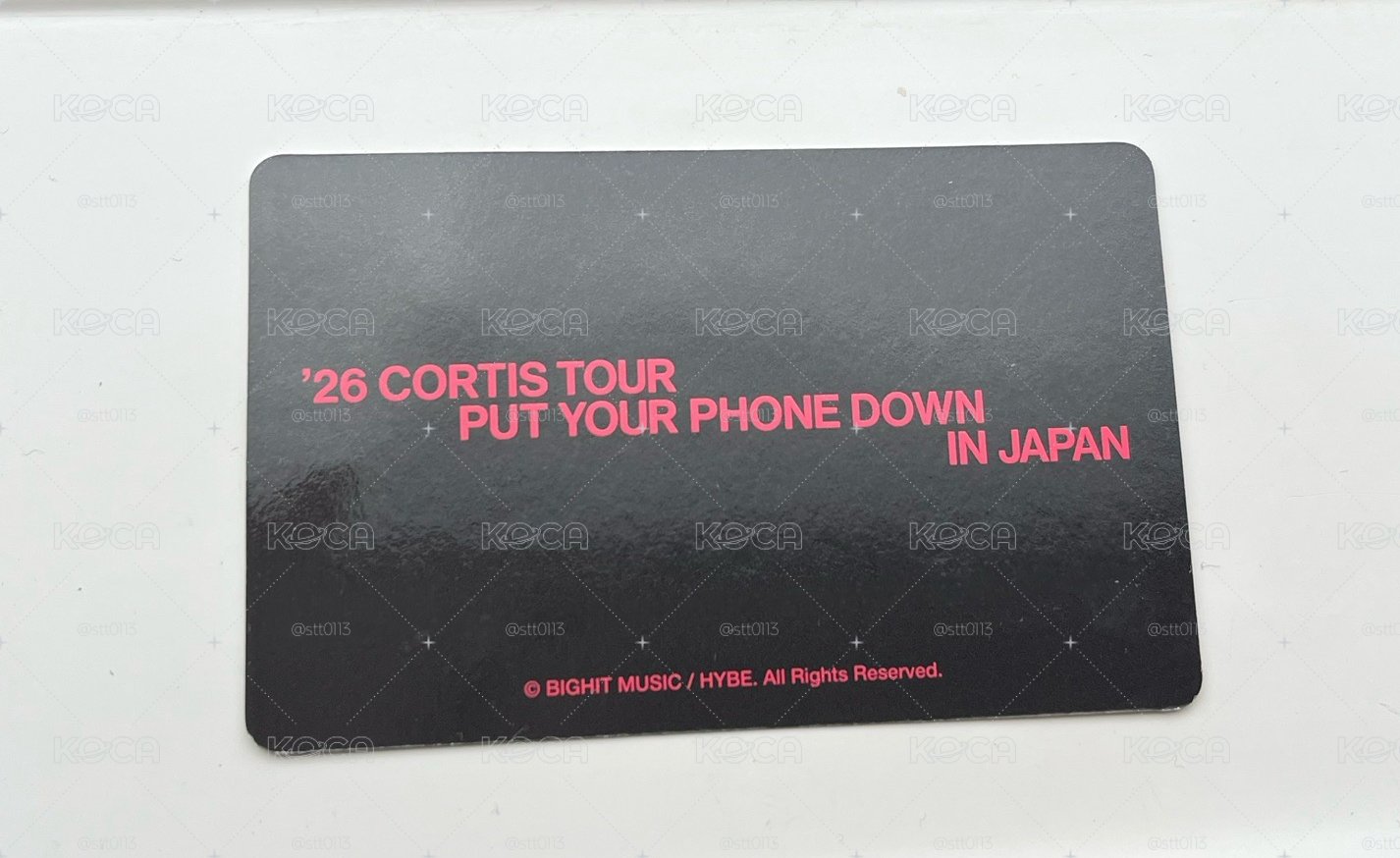 26’巡迴 日本場 入場卡 金主訓