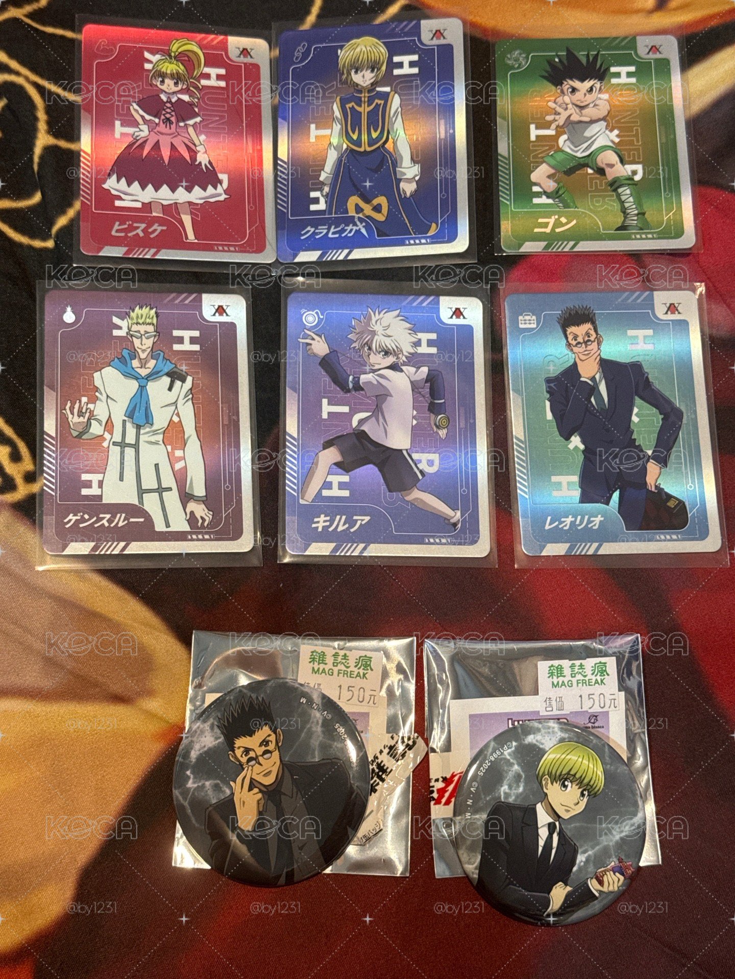 獵人 實境解謎遊戲 高雄 隨機卡 抽卡機 小卡 戰鬥後Ver.徽章 小傑 奇犽 酷拉皮卡 雷歐力 比司吉 甘舒