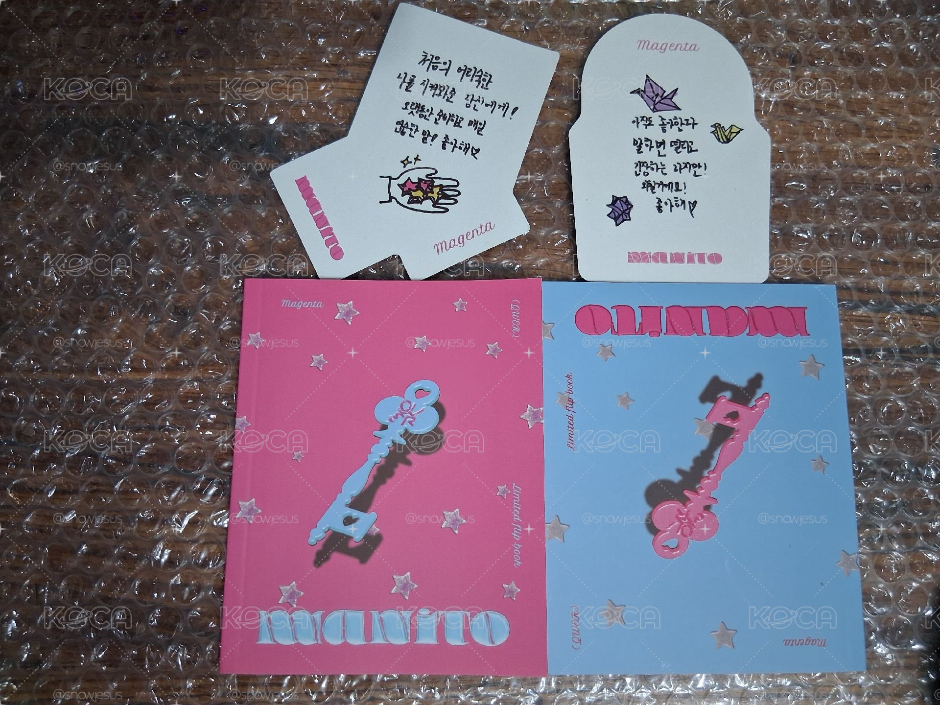 迷1書籤小冊子Magenta 