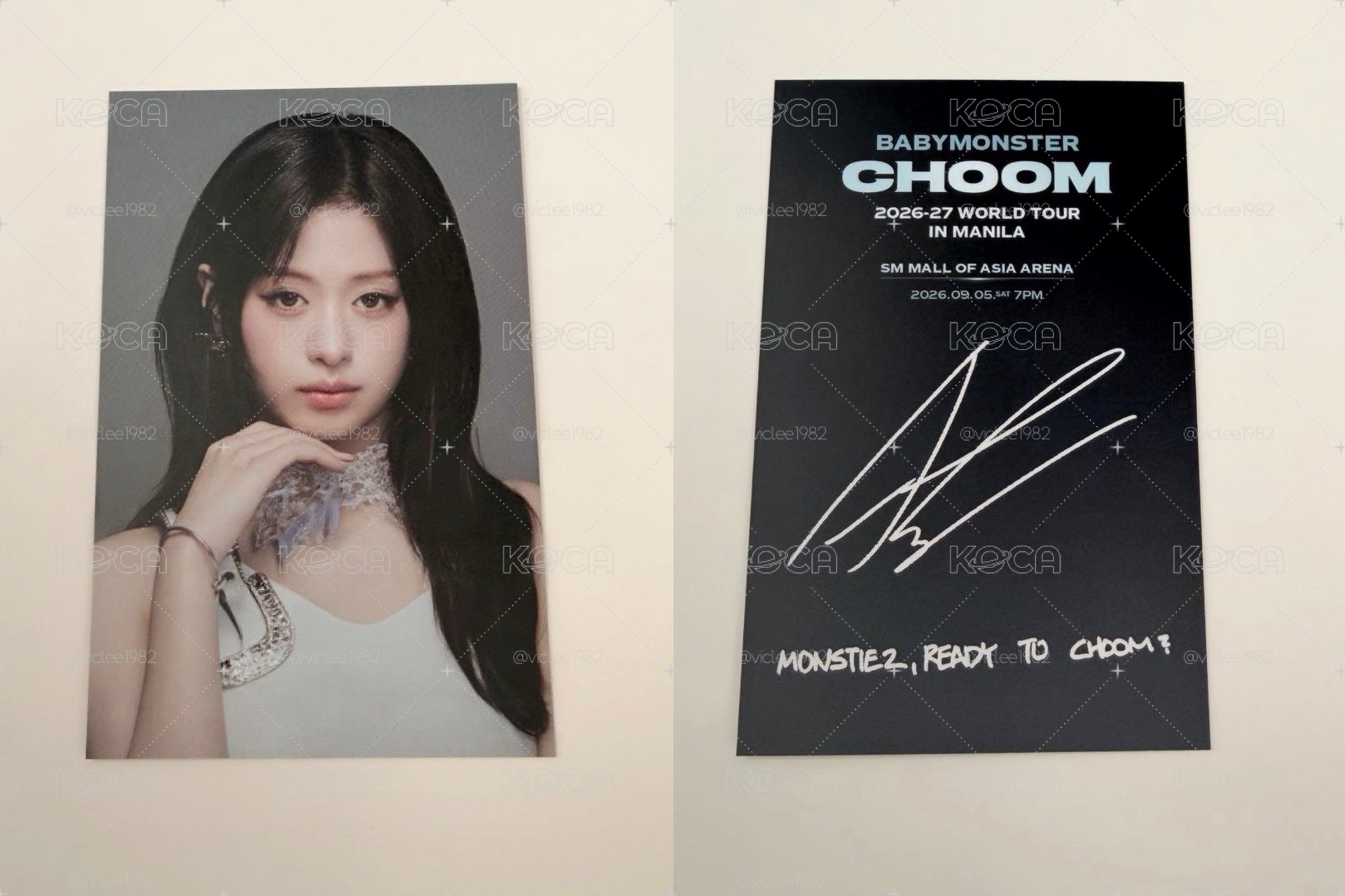 CHOOM 世巡馬尼拉場VIP入場卡-Ahyeon