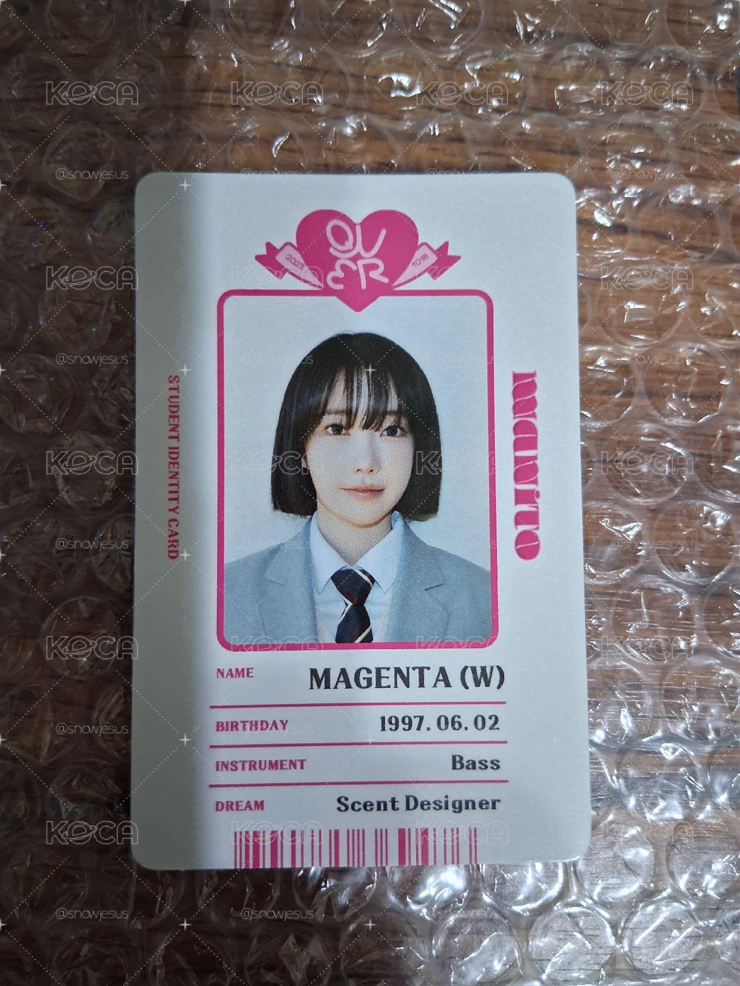 迷1證件ID卡Magenta 