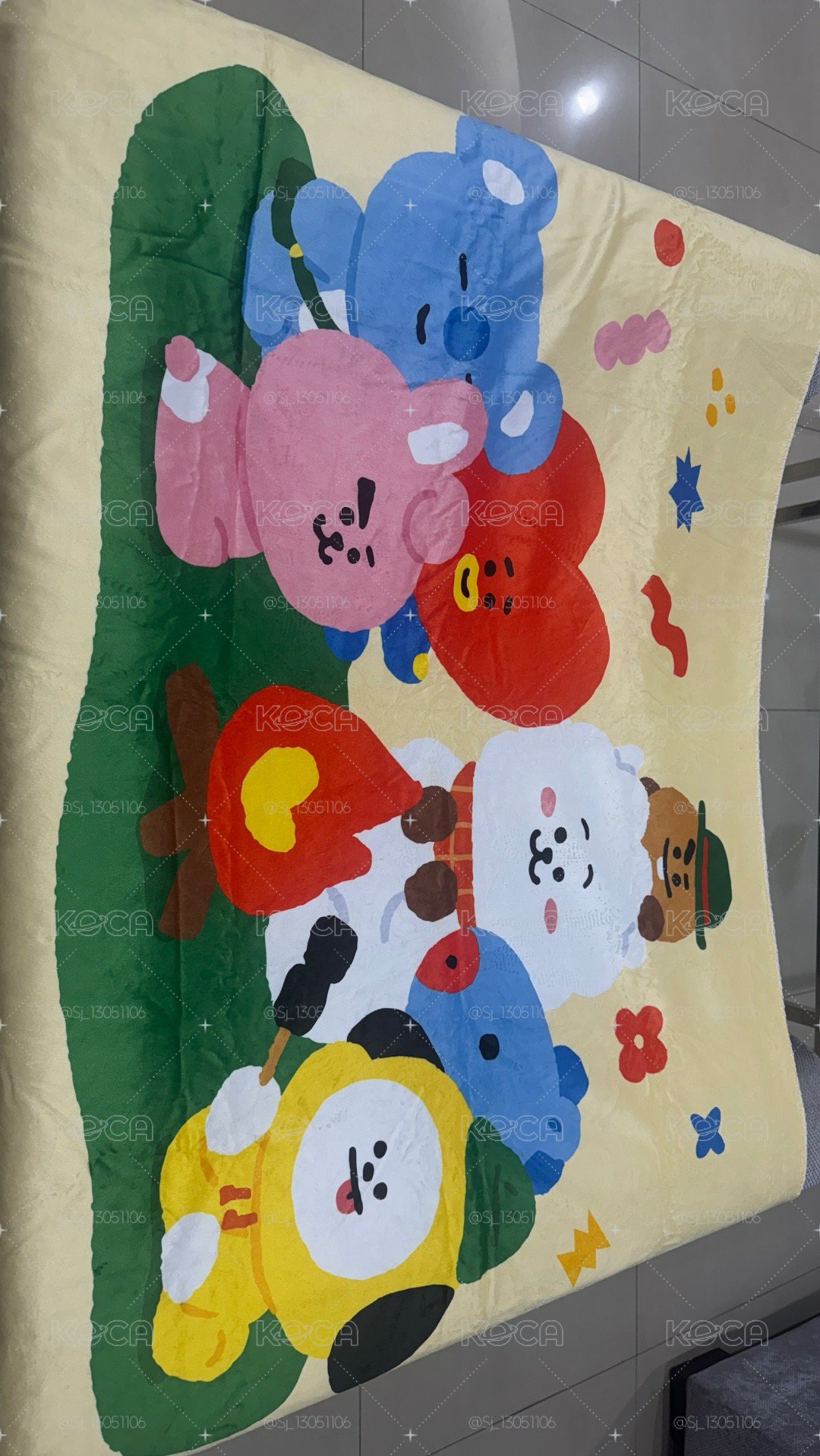 <BT21> 戶外四季節毯(附有收納袋)