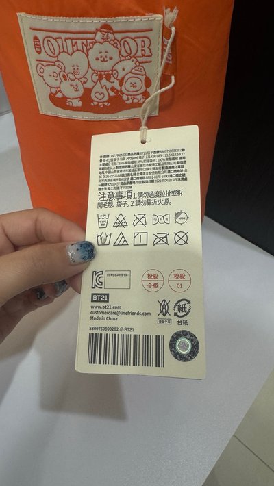 <BT21> 戶外四季節毯(附有收納袋)