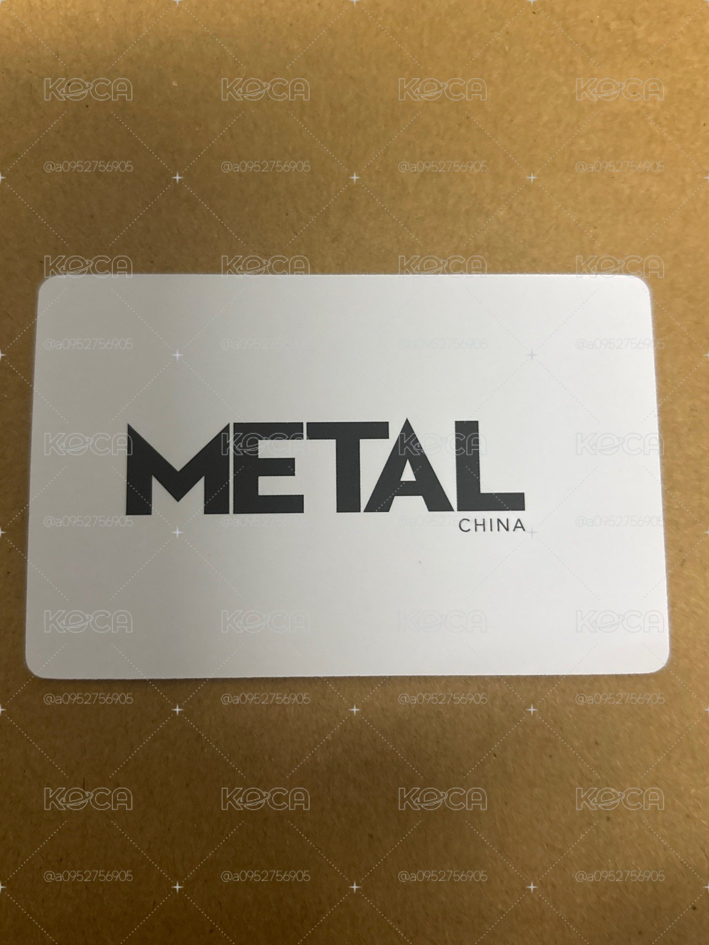 Metal 雜誌卡 單封隱藏柚
