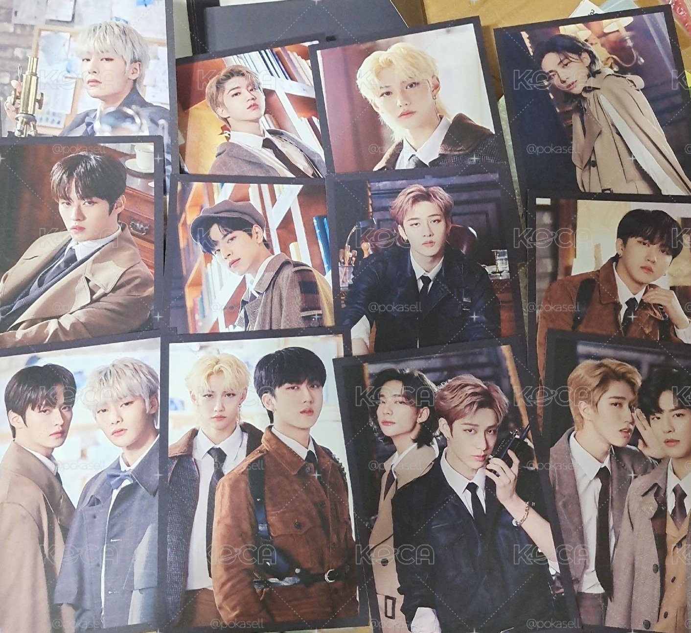 skz fm skz-x 偵探 明信片組 單人 雙人 含相框