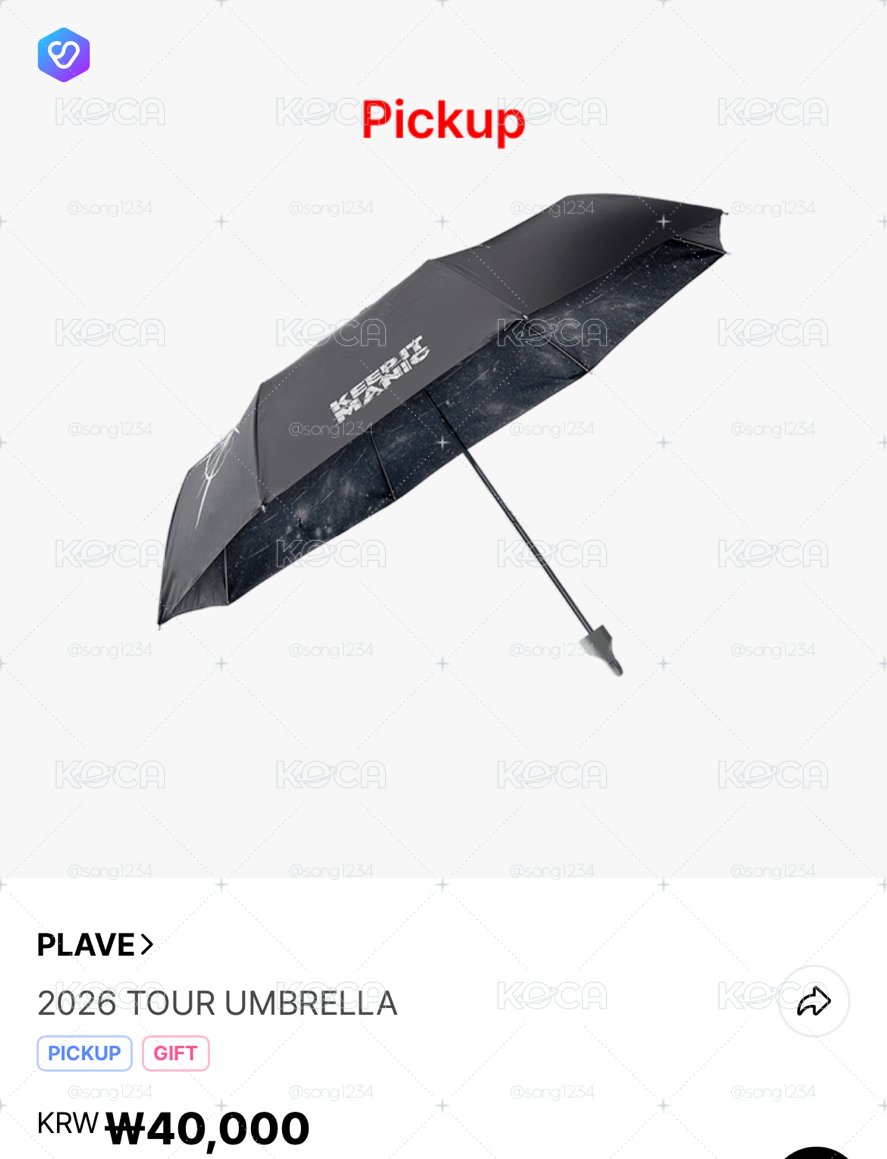 PLAVE 2026 TOUR UMBRELLA雨傘