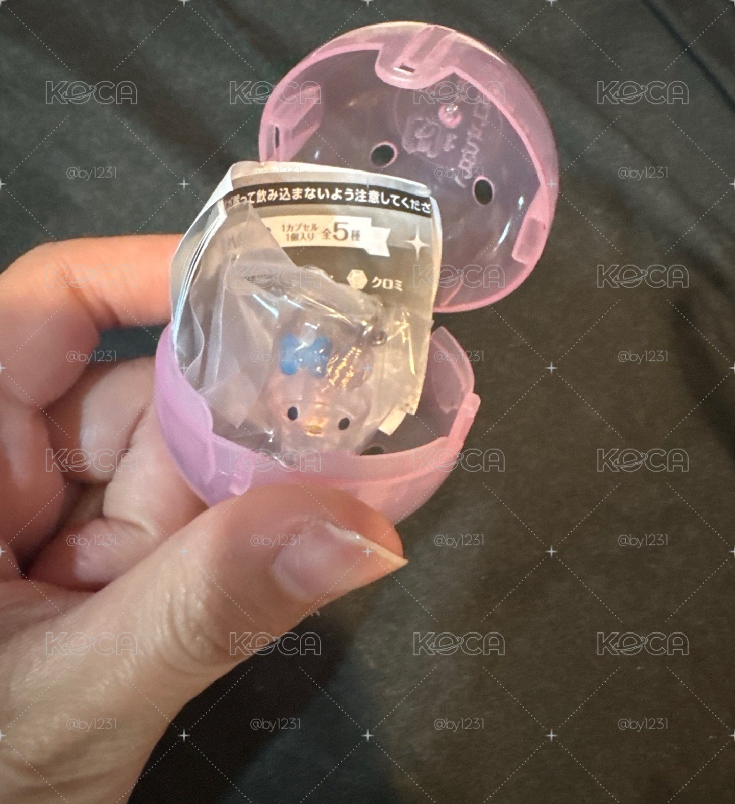 三麗鷗 扭蛋 水晶雨傘吊飾 美樂蒂