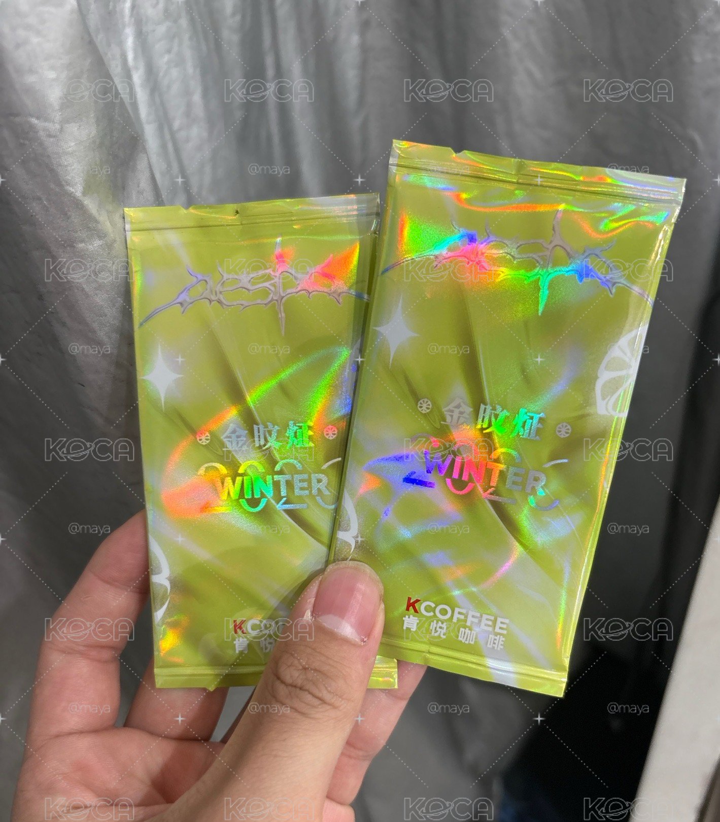 未拆 肯悅冬 aespa聯名小卡 中文卡背 +原包裝 