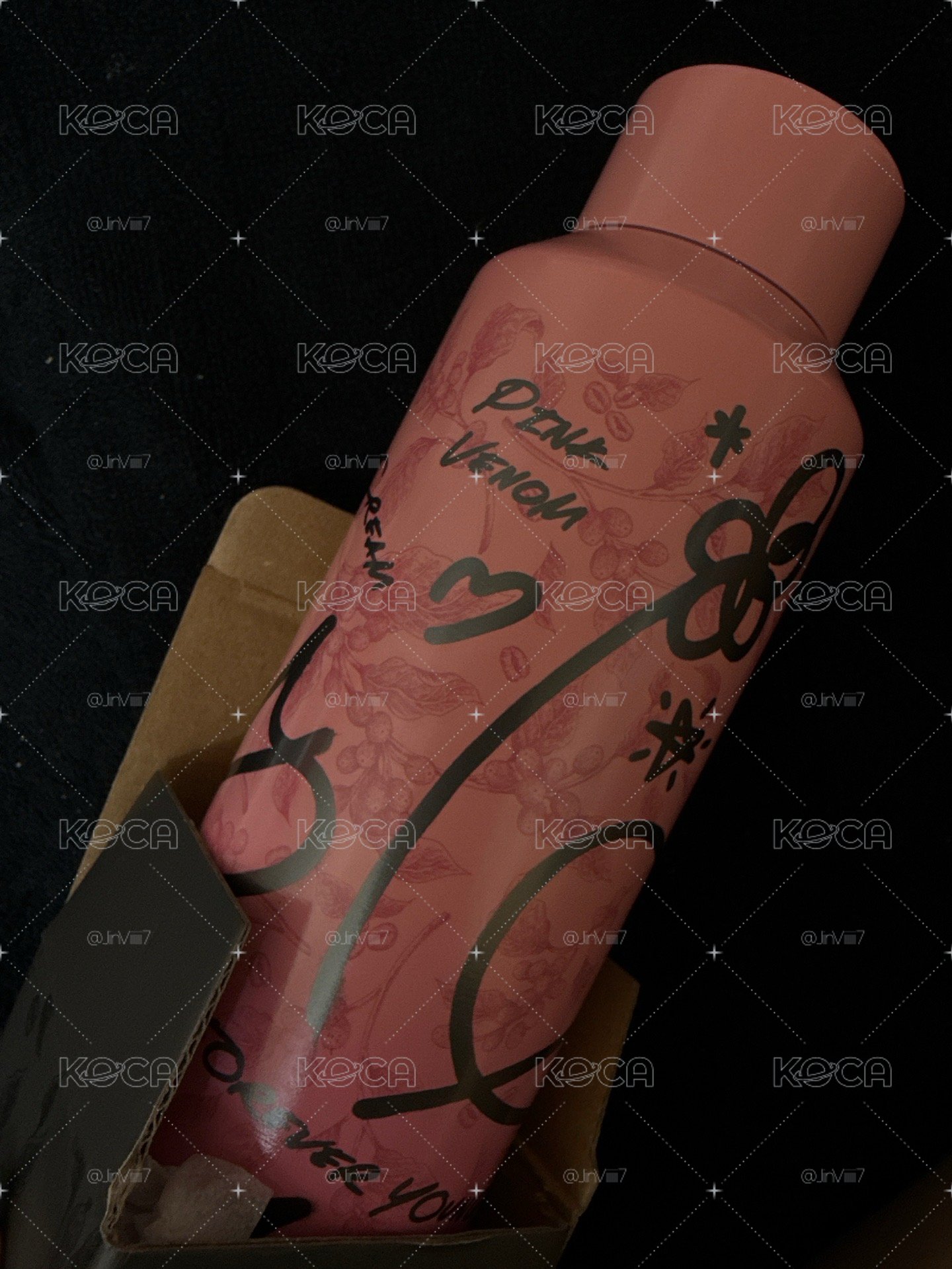 BLACKPINK聯名星巴克 BP粉不鏽鋼水瓶
