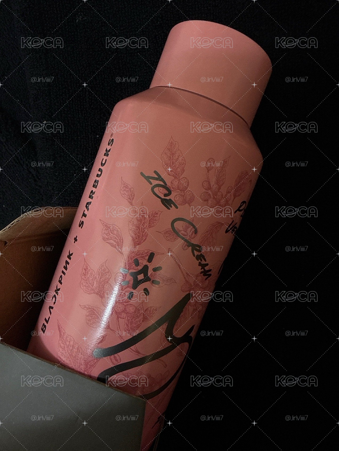 BLACKPINK聯名星巴克 BP粉不鏽鋼水瓶